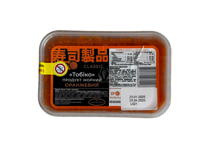Ікорний продукт Тобіко помаранчена 400г